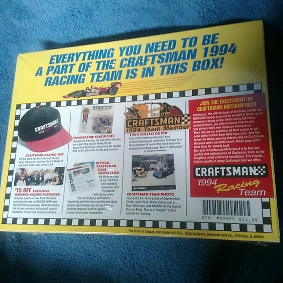 Vintage Craftsman 1994 Racing Team Membership Kit - Picture 2 of 4